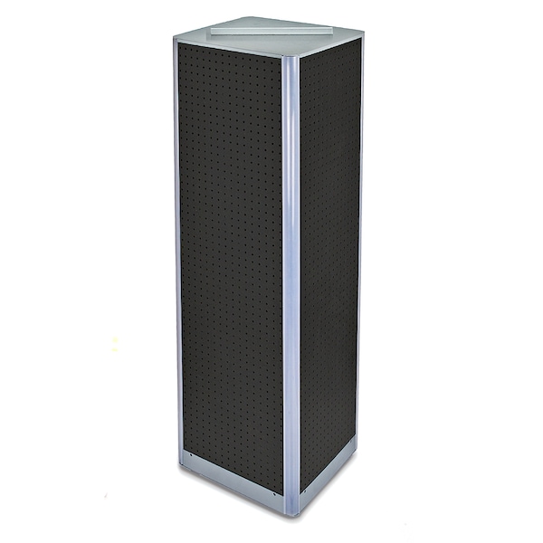 4-Sided Pegboard Floor Revolving Display Panel Size:16"x60"